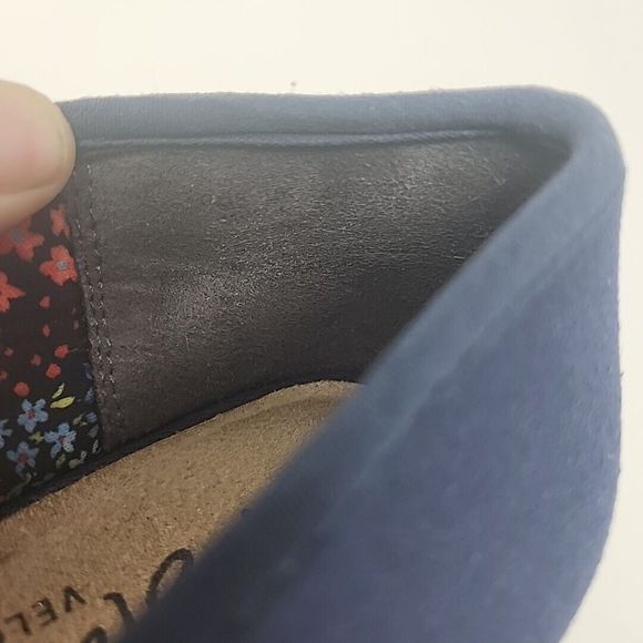 Life Stride Karma Espadrille Wedges Canvas Shoes Slip On Blue Size 10.5/11 - Picture 9 of 14